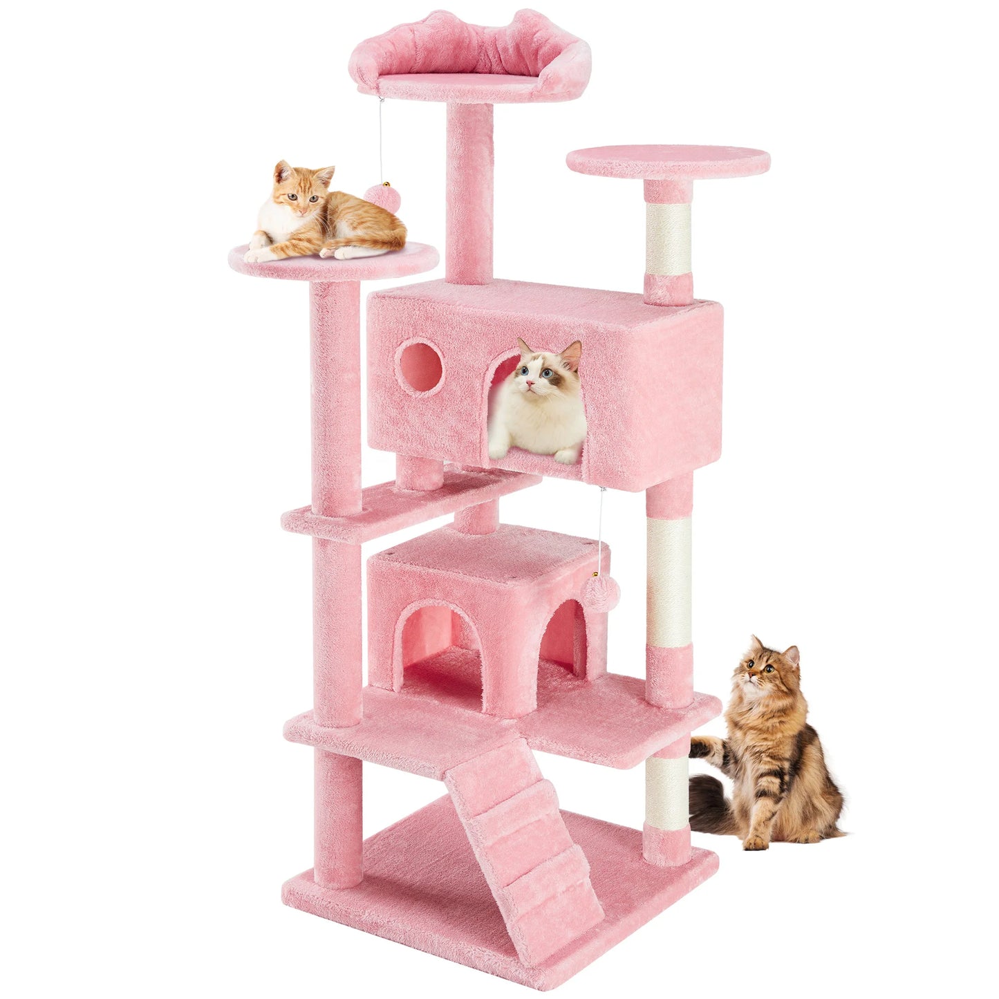 JHK Multi Level Cat Tree Tower with Sisal Scratching Post