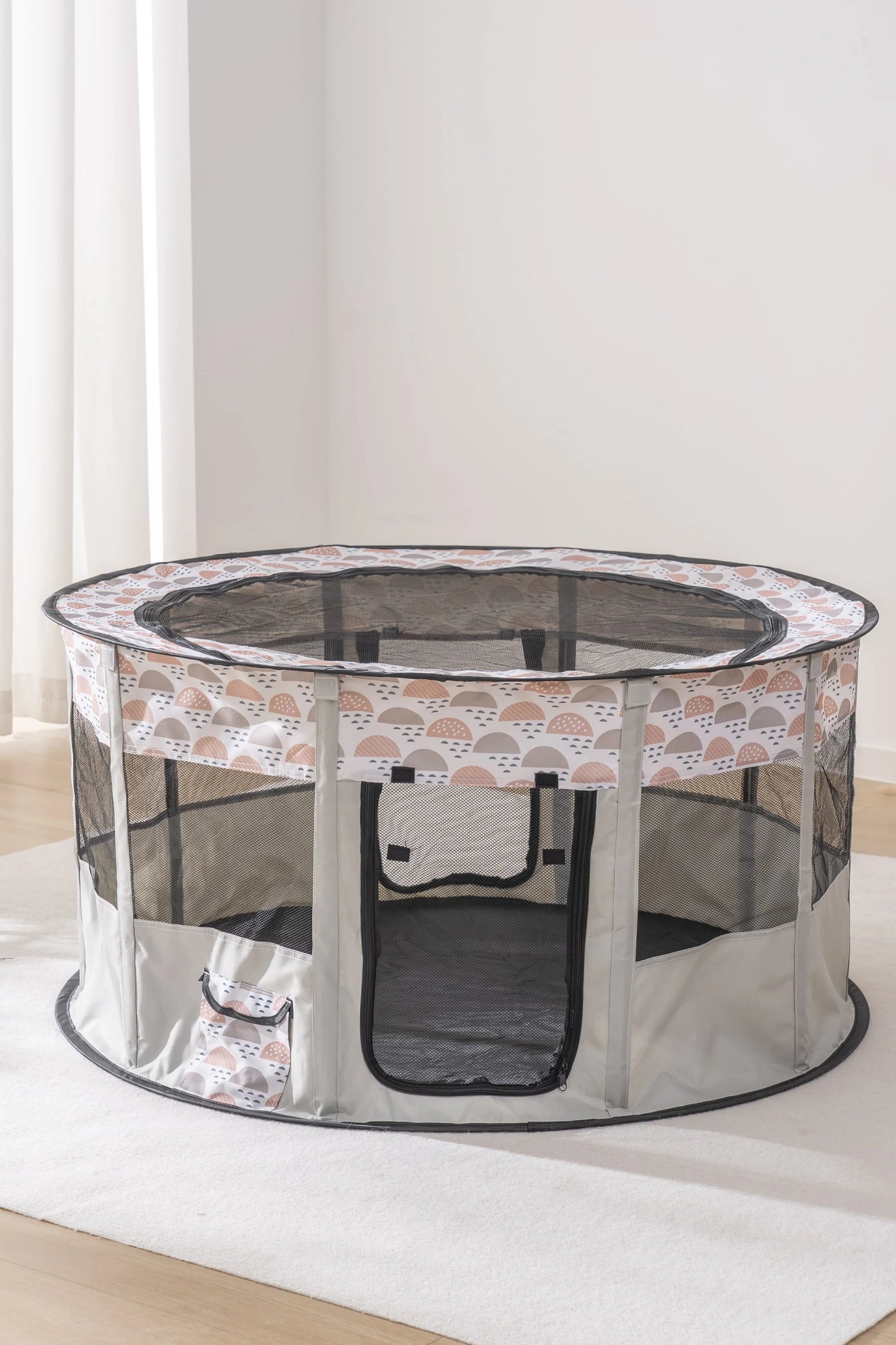 Foldable Mesh Ventilated Circular Cat Nest And Dog Pet House