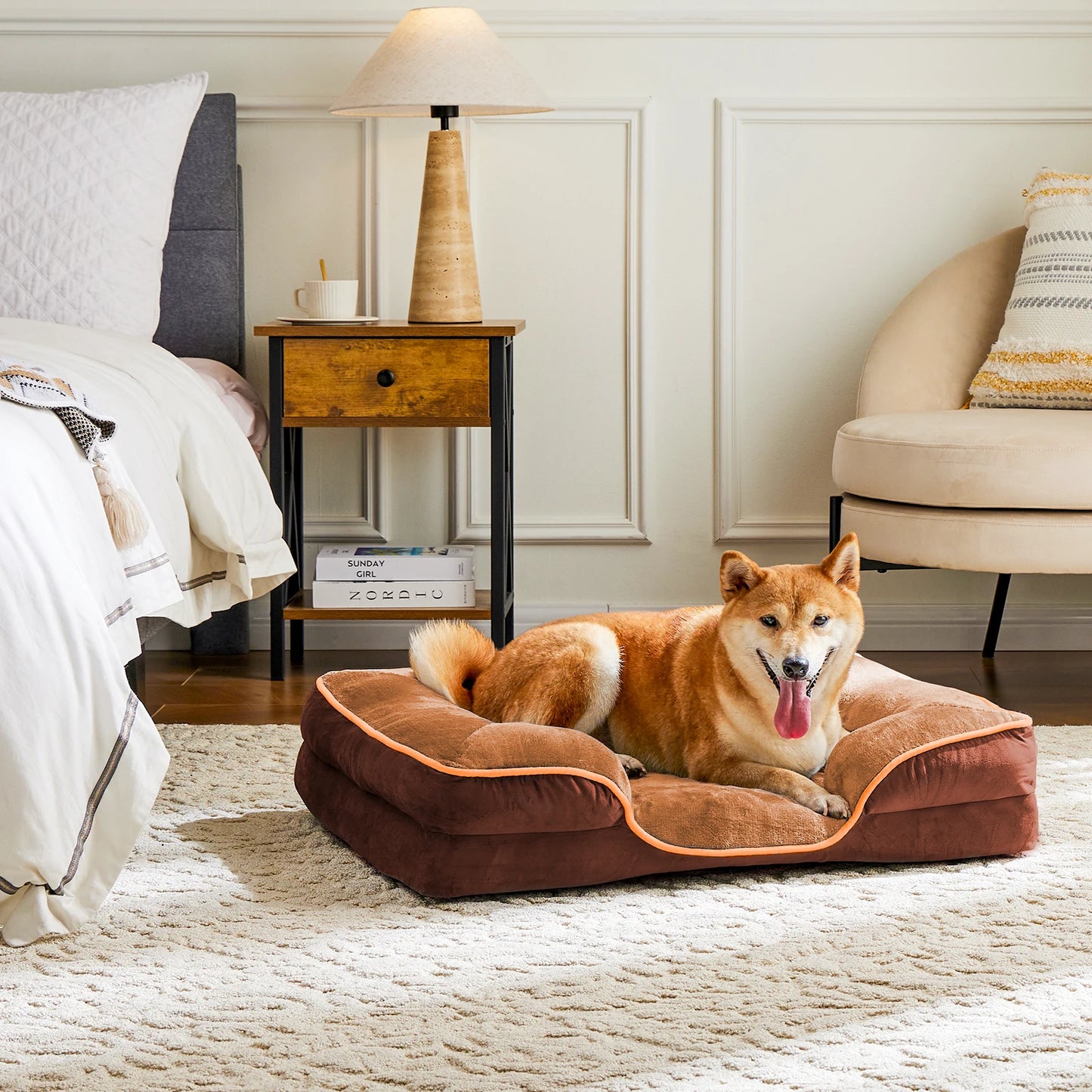 JHK Orthopedic Memory Foam Dog Bed for Cats and Dogs