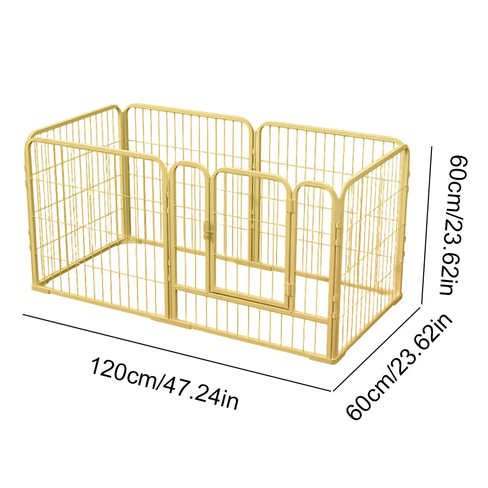 Heavy Duty Dog Playpen 6 Panels Foldable Metal Exercise Fence