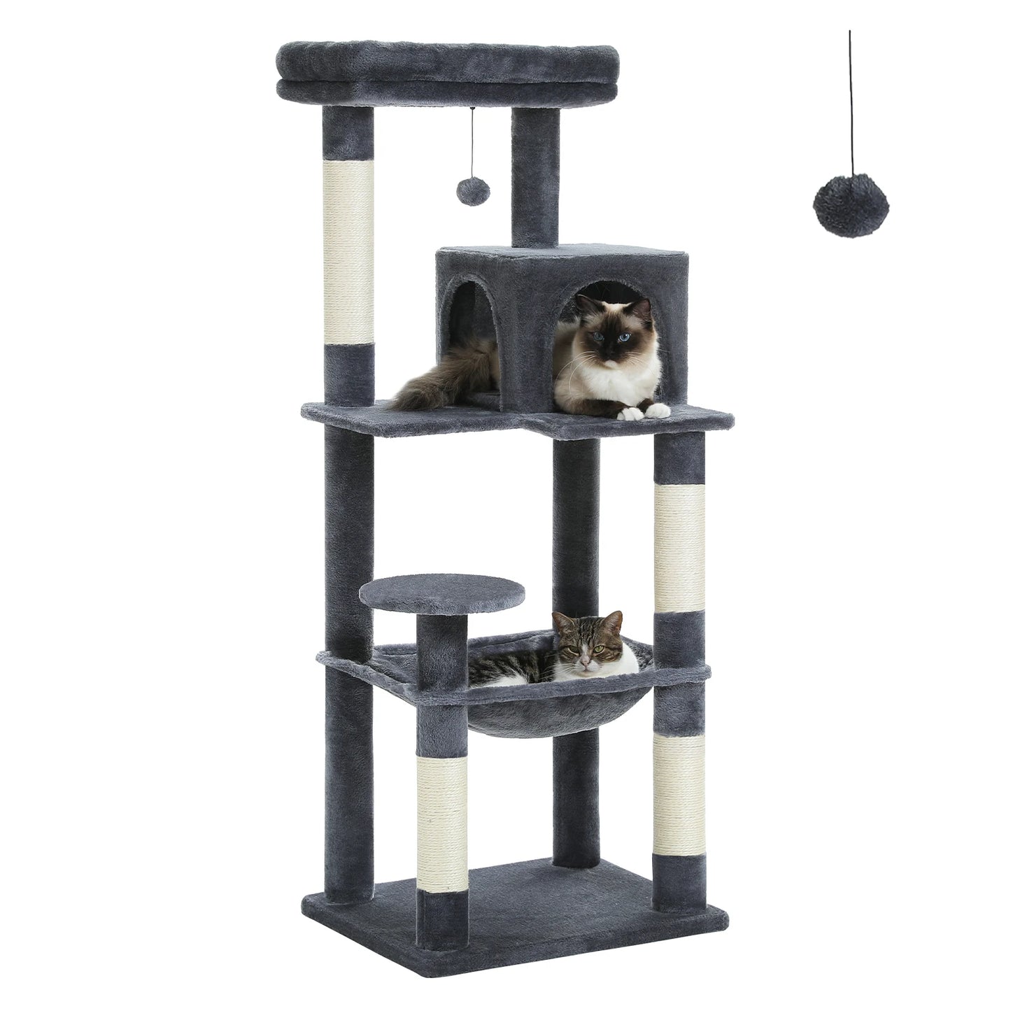PAWZ Road 5-Level Cat Tree Tower for Indoor Cats Deluxe