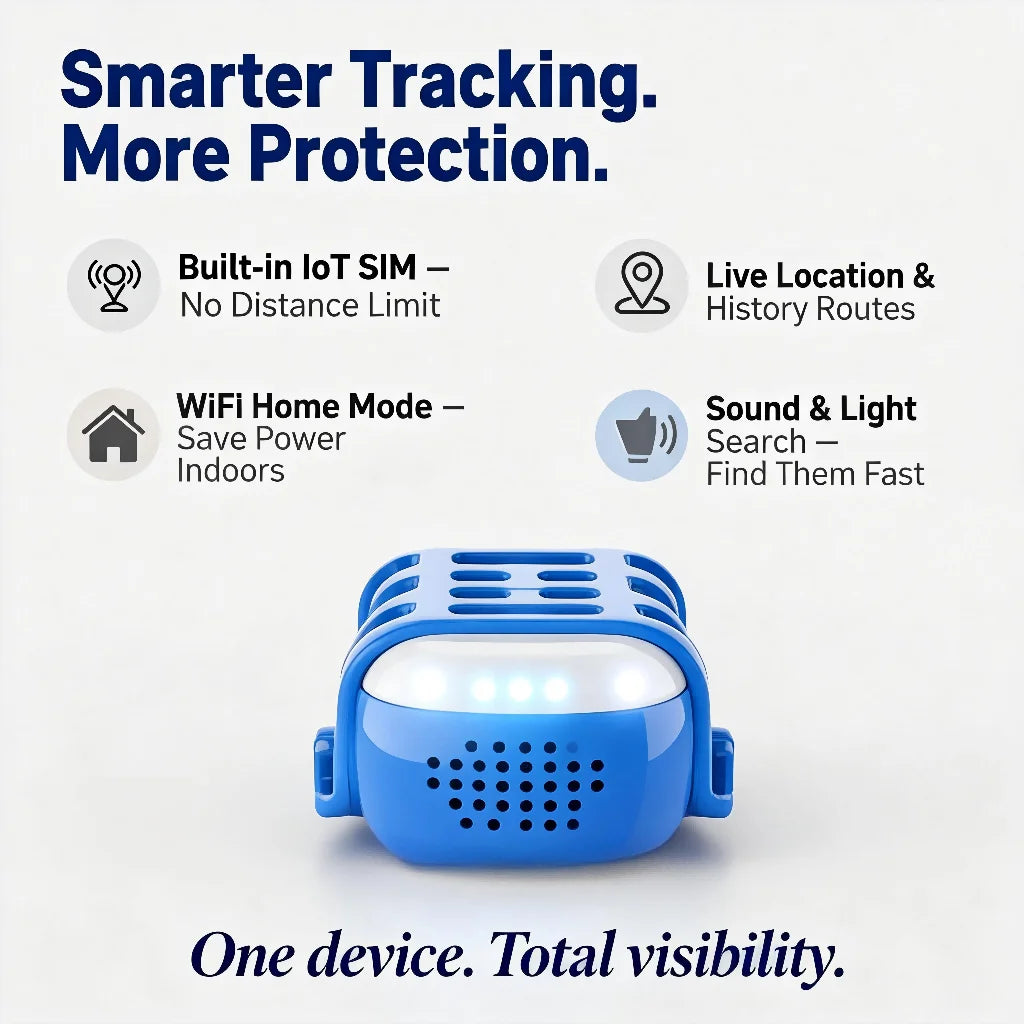 WANWAYTECH GPS Pet Tracker For Dogs And Cats Real-Time Anti-Lost Locator With Unlimited Distance And SIM Subscription