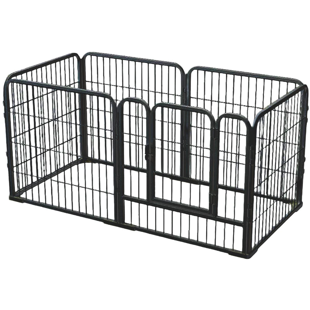 Heavy Duty Dog Playpen 6 Panels Foldable Metal Exercise Fence