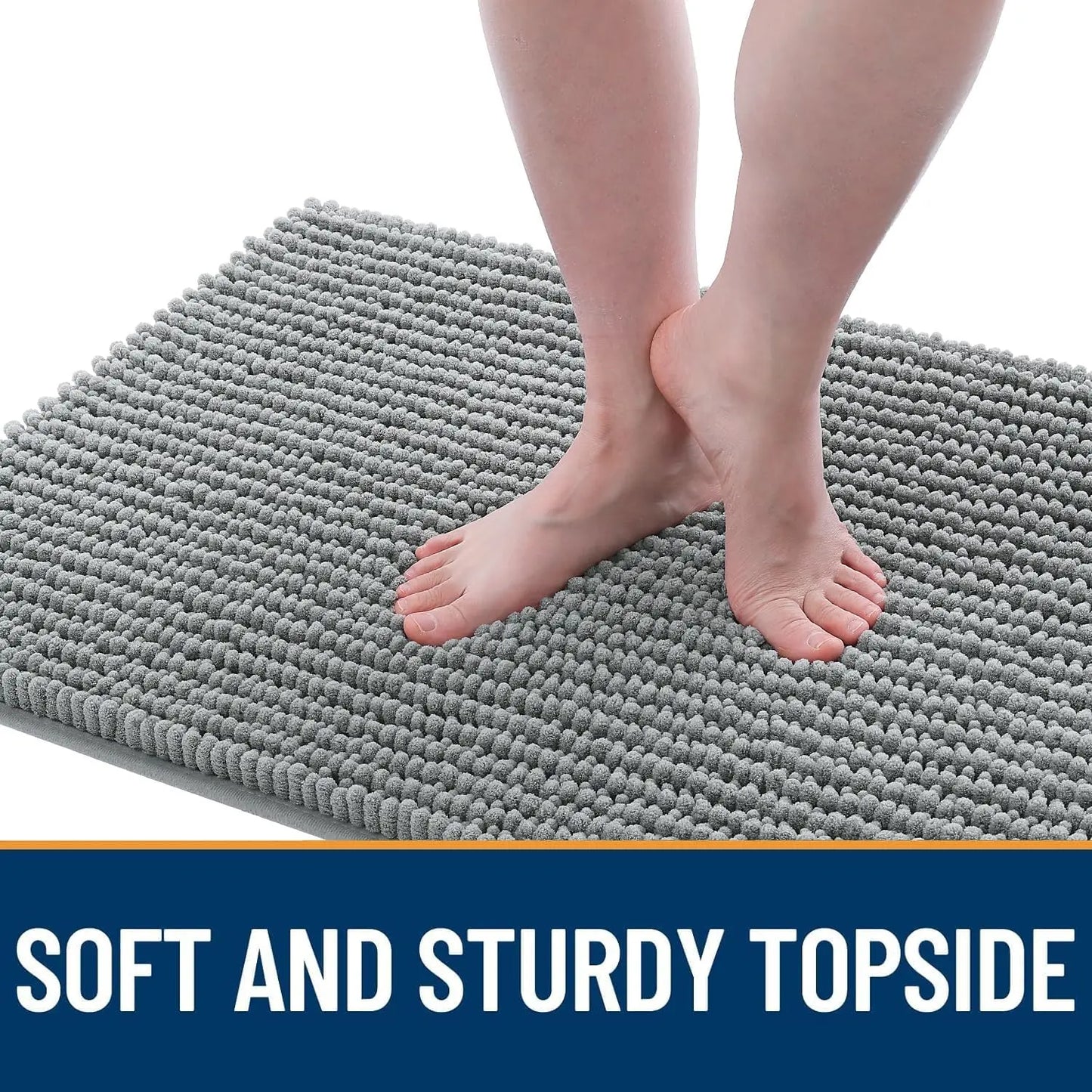 Ultra Absorbent Chenille Mud Doormat Non Slip Washable Pet Mat