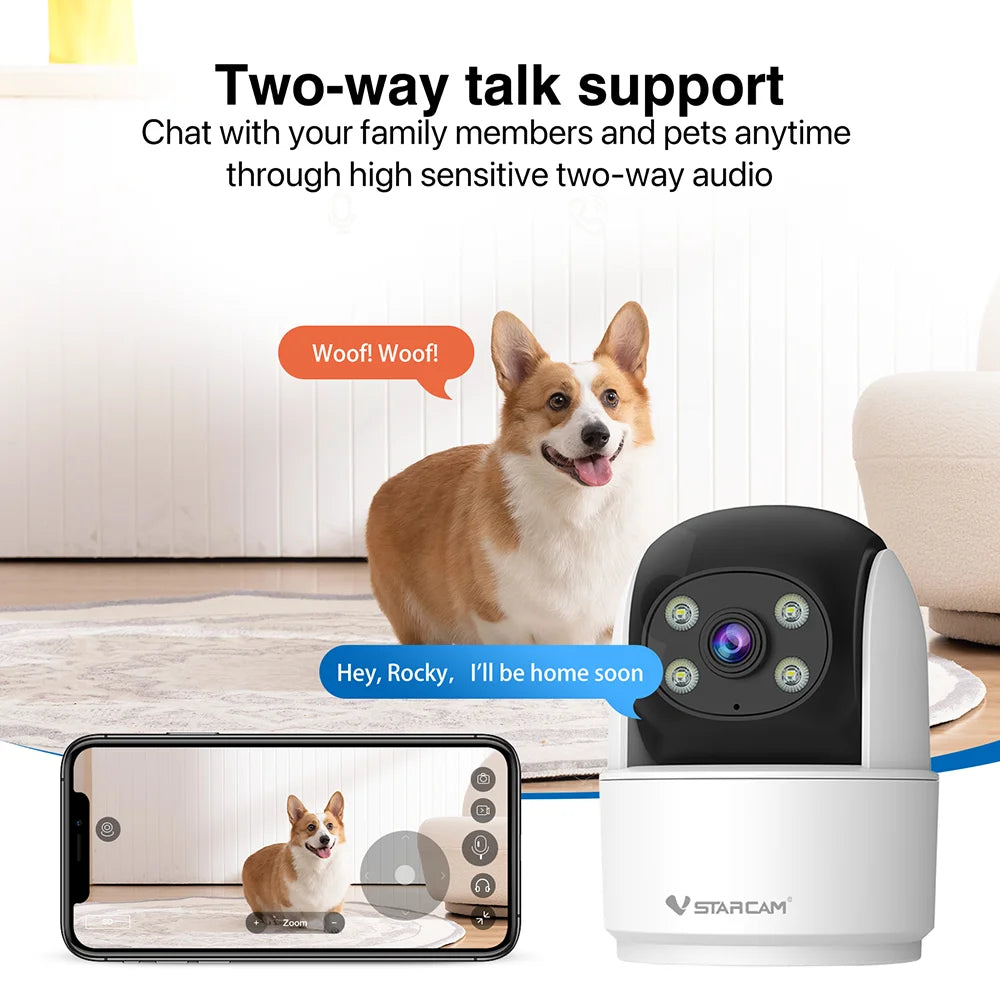 Vstarcam 2MP Indoor WiFi Security Camera with Pan Tilt