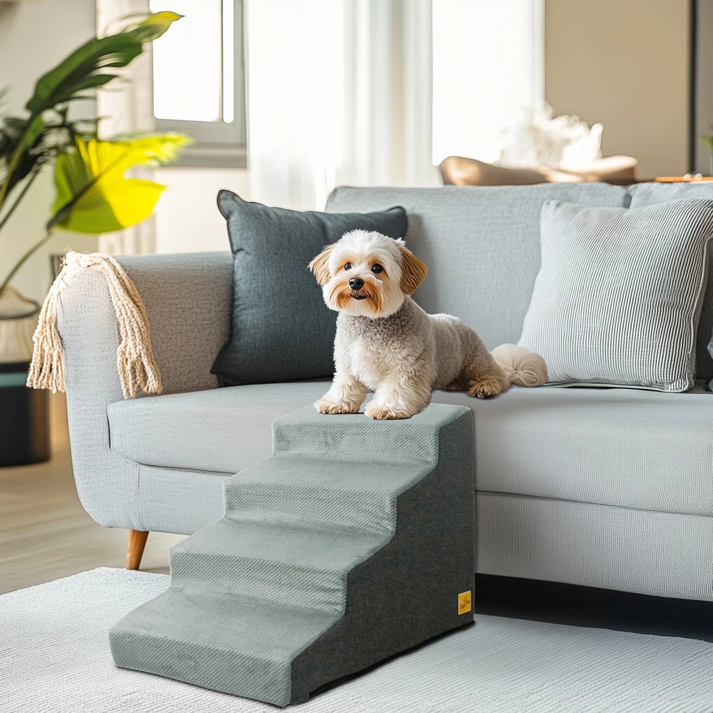 NONE Dog Steps High Density Foam Stairs For Sofa Bed
