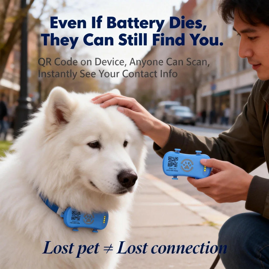 WANWAYTECH GPS Pet Tracker For Dogs And Cats Real-Time Anti-Lost Locator With Unlimited Distance And SIM Subscription