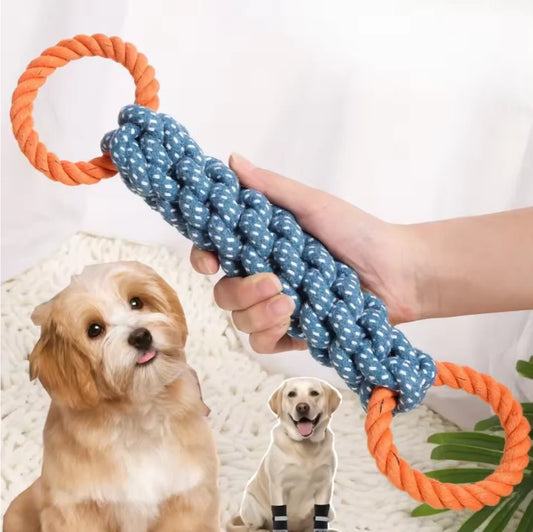 Indestructible Pet Chew Tug Rope Toy for Dogs Interactive Training