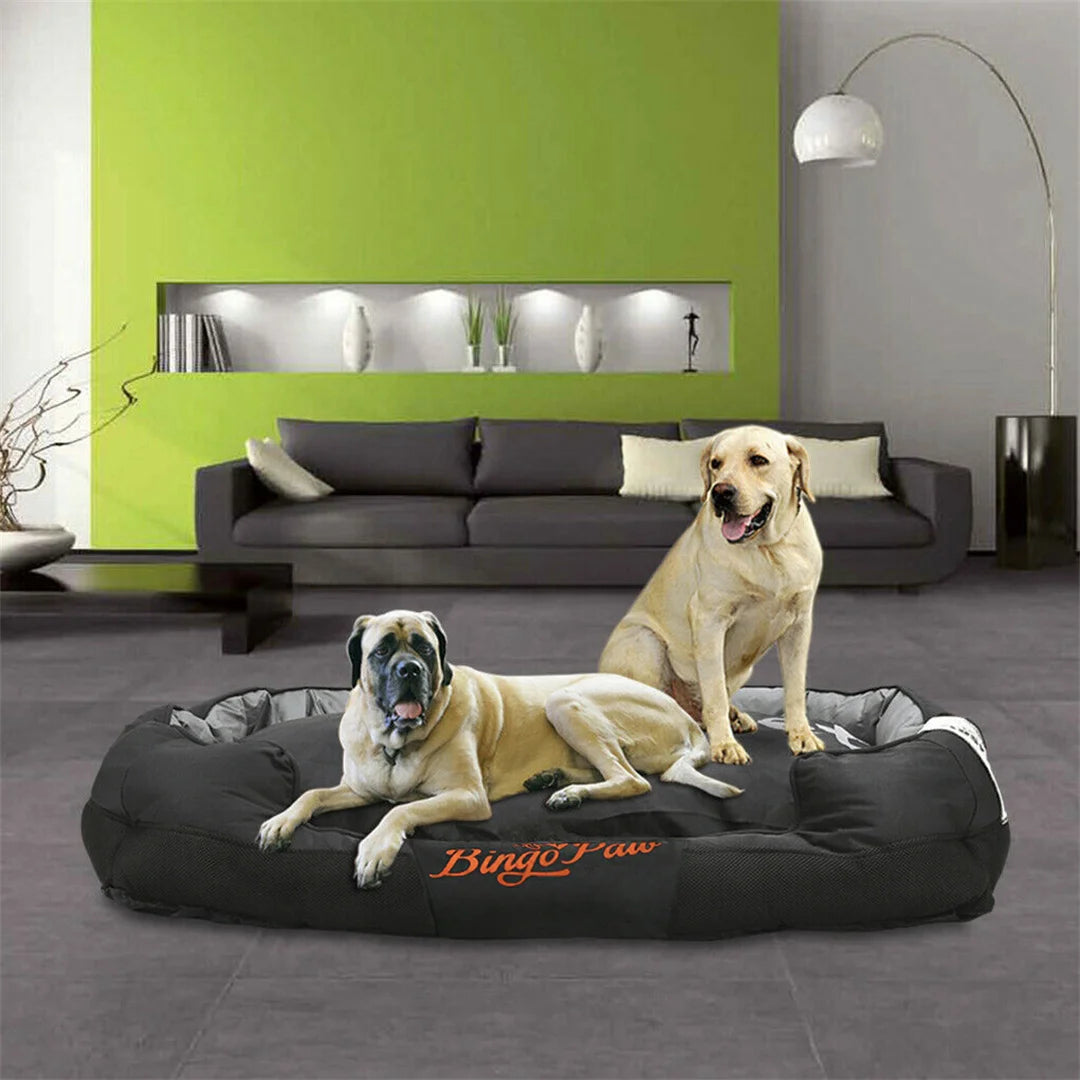 Soft Dog Bed With Removable Cushion And Waterproof Oxford Cover