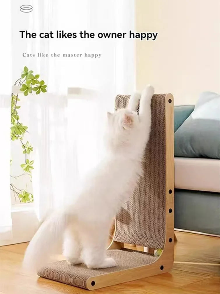 NONECN L Shape Cat Scratching Post for Indoor Furniture Protection