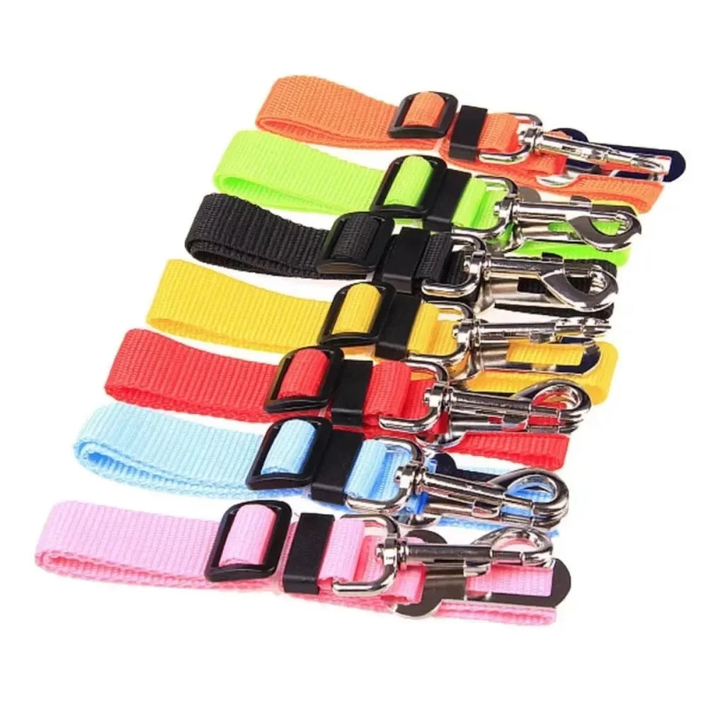 Adjustable Pet Car Seat Belt And Leash Harness For Travel