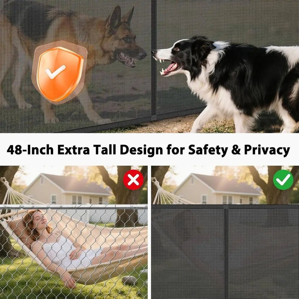 Retractable Baby Gate For Pets And Dogs For Wide Openings