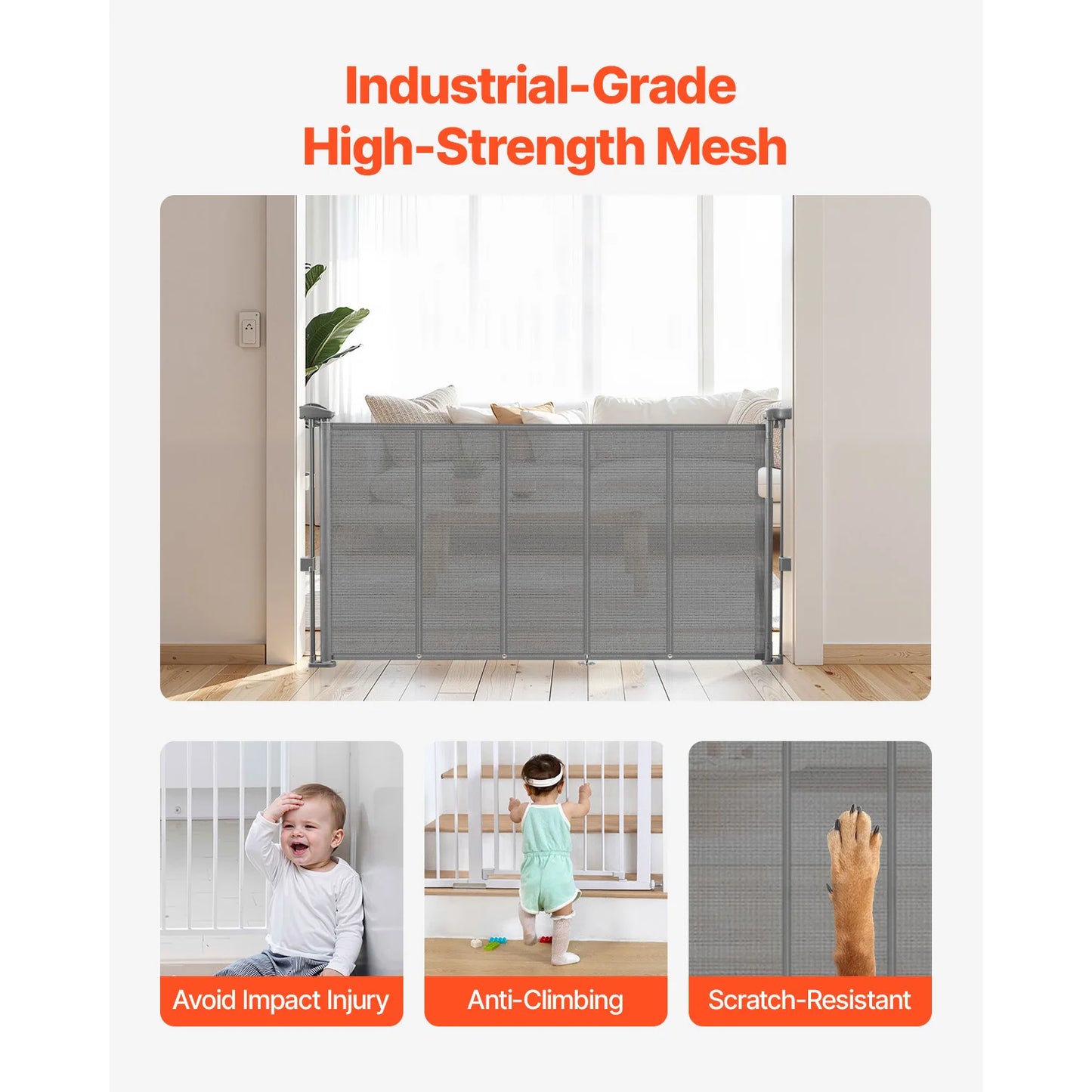 SucceBuy Retractable Baby Gate For Families Seeking HighSecurity ChildSafe PetFriendly