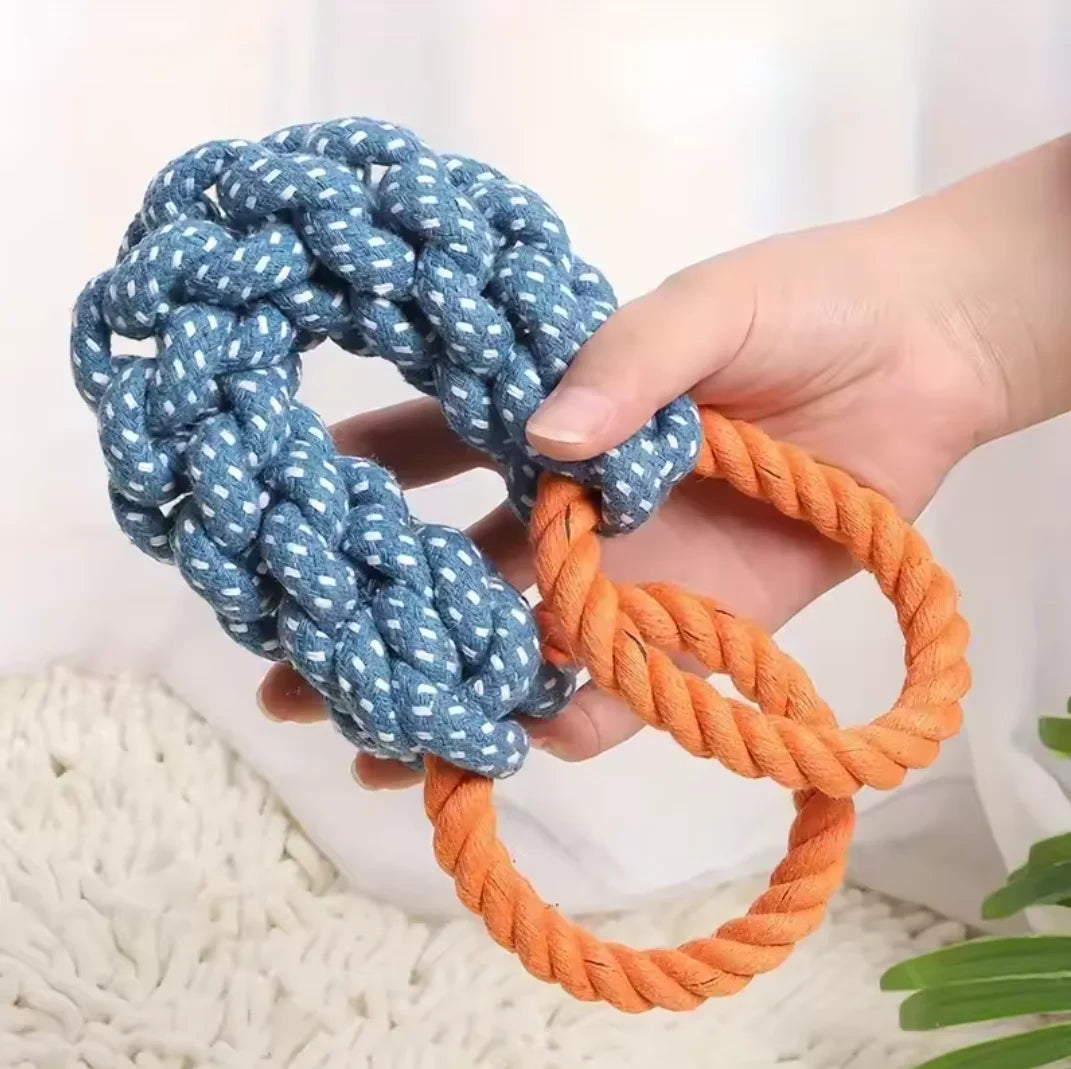 Indestructible Pet Chew Tug Rope Toy for Dogs Interactive Training