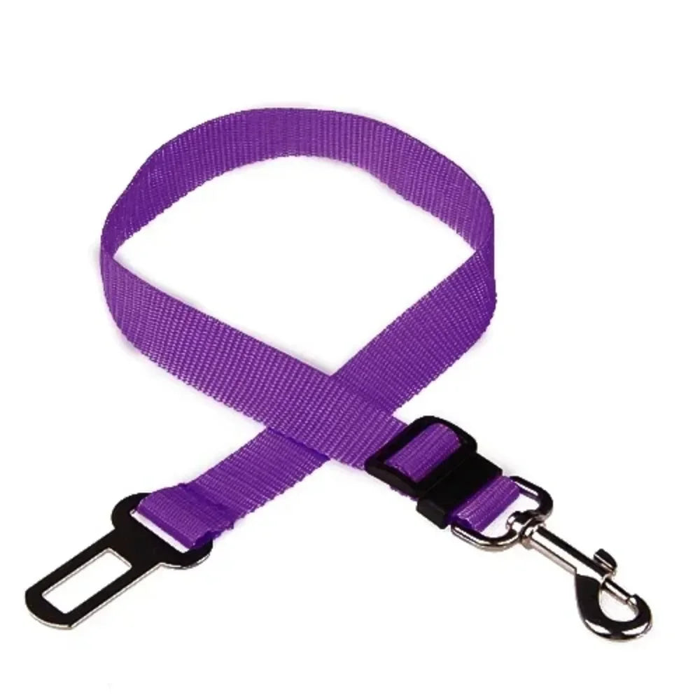 Adjustable Pet Car Seat Belt And Leash Harness For Travel