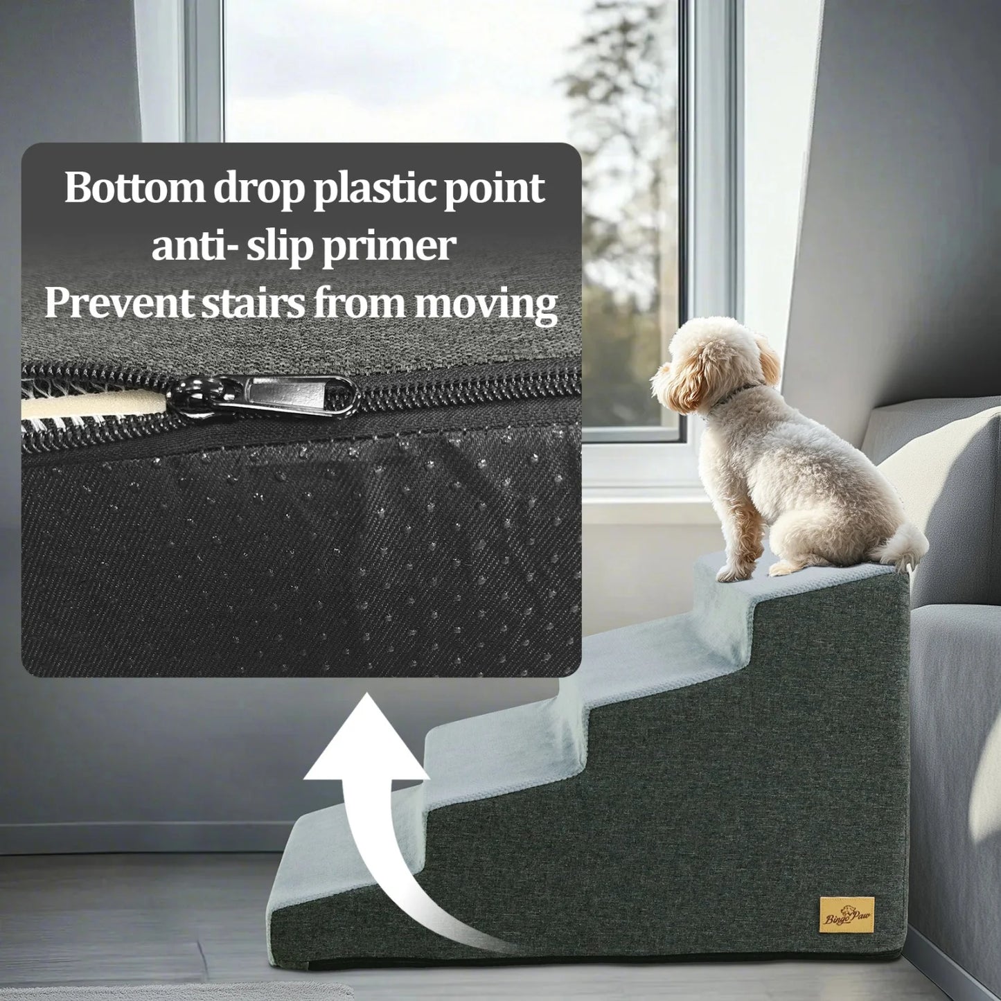 NONE Dog Steps High Density Foam Stairs For Sofa Bed