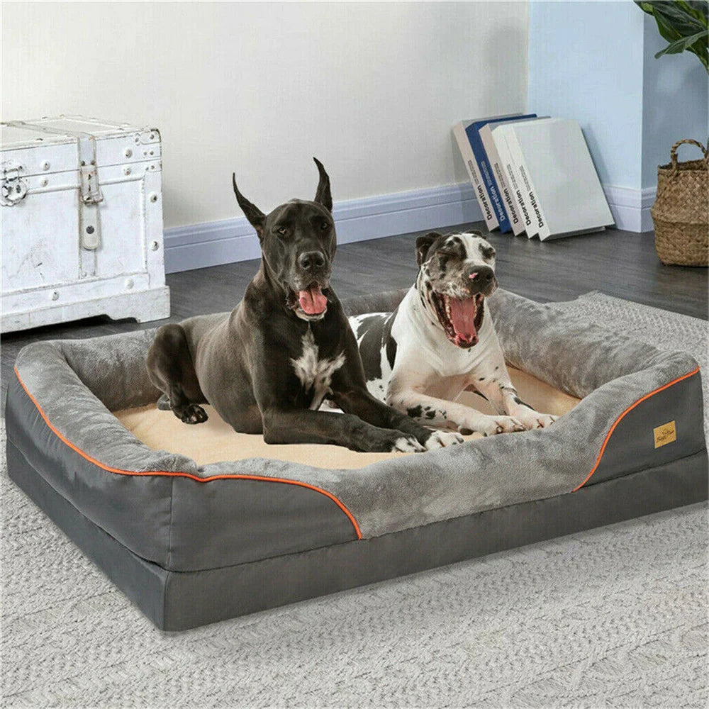 BORWART Orthopedic Memory Foam Dog Bed Waterproof Removable Cover