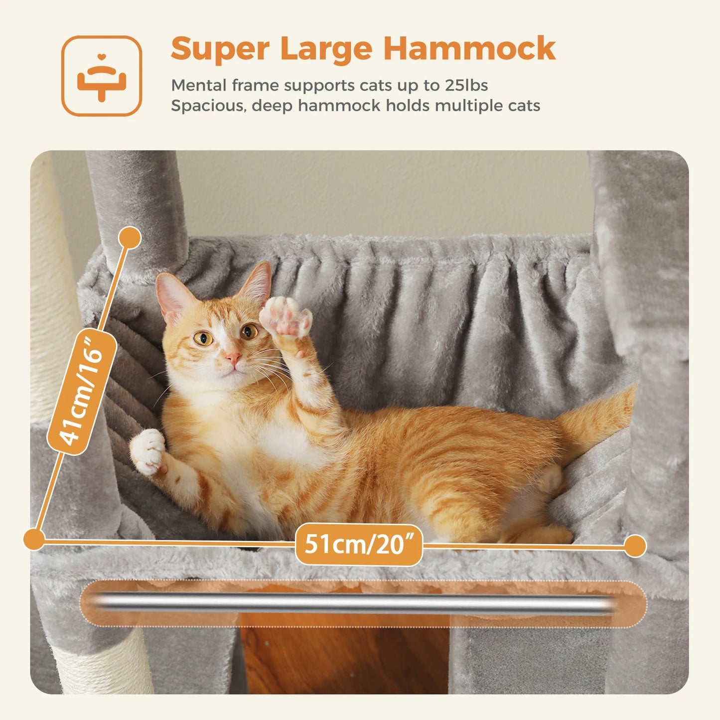 PAWZ Road Cat Tree Tall Tower For Large Indoor Cats