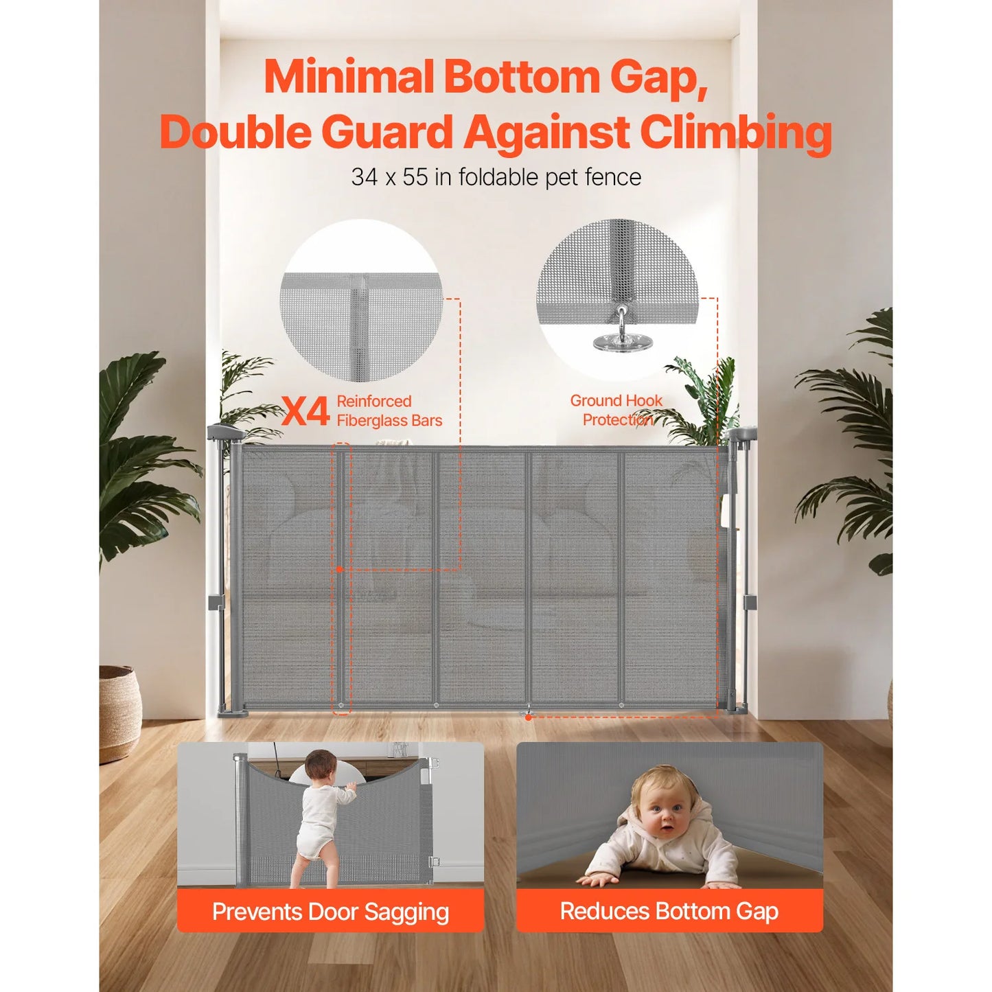 SucceBuy Retractable Baby Gate For Families Seeking HighSecurity ChildSafe PetFriendly