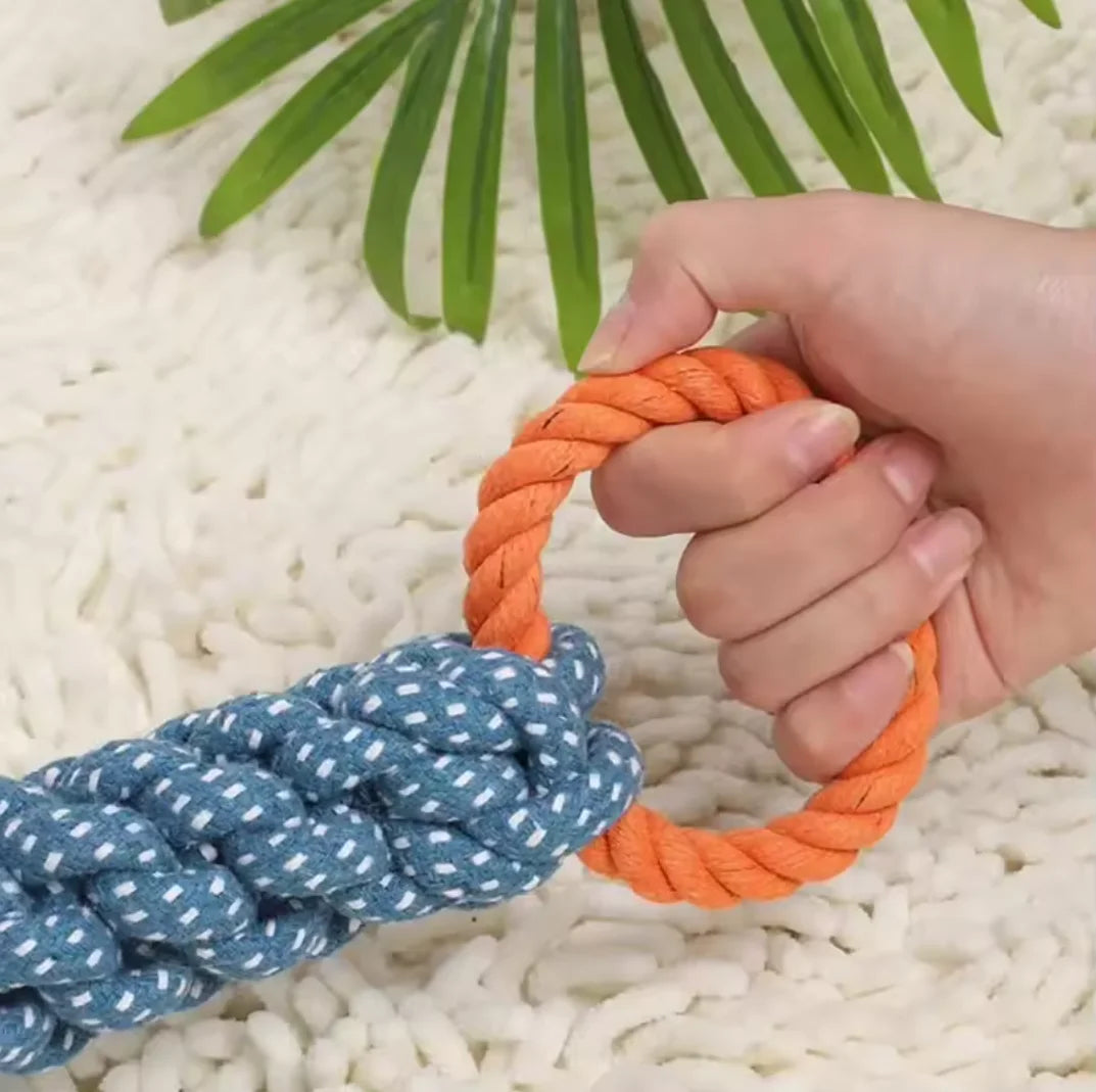 Indestructible Pet Chew Tug Rope Toy for Dogs Interactive Training