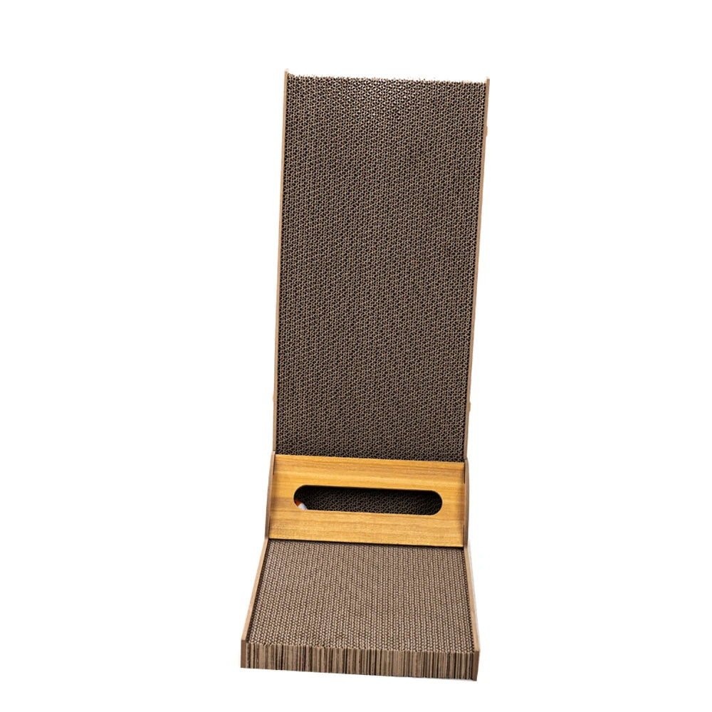 NONECN Cat Scratcher L Shape Wall Mounted Cardboard Pad