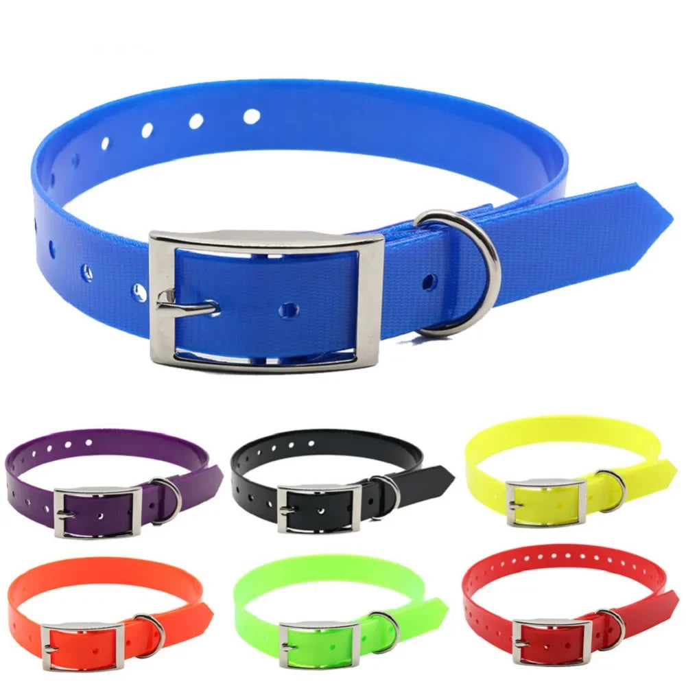 Dog Collar TPU Nylon Waterproof Reflective Odor Resistant Easy Clean