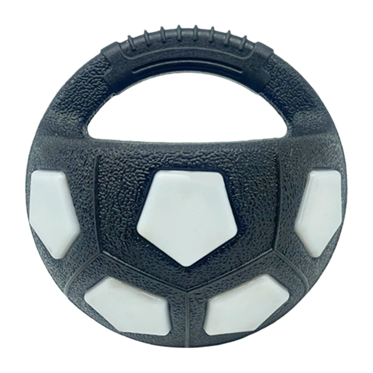 None Dog Calming Ball With Handle Interactive Football Toy Squeaky