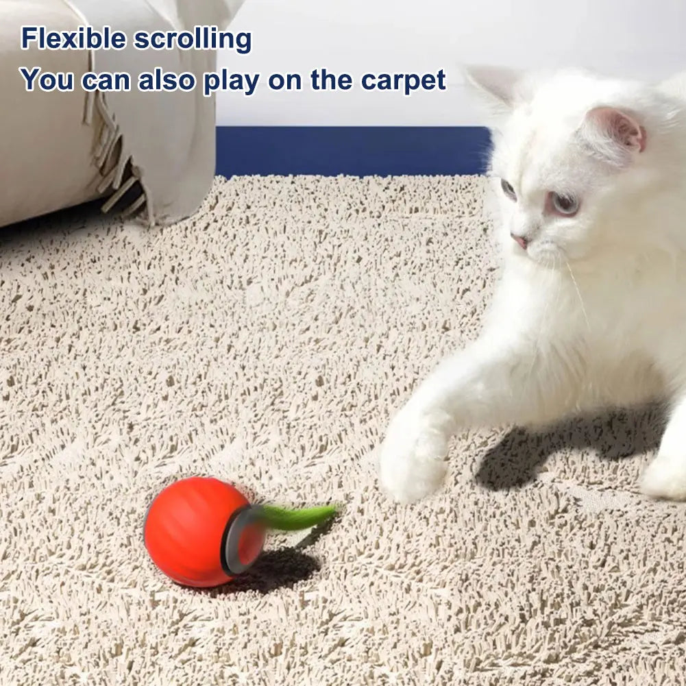 Automatic Moving Cat Toy Ball Rechargeable Interactive Pet Toy