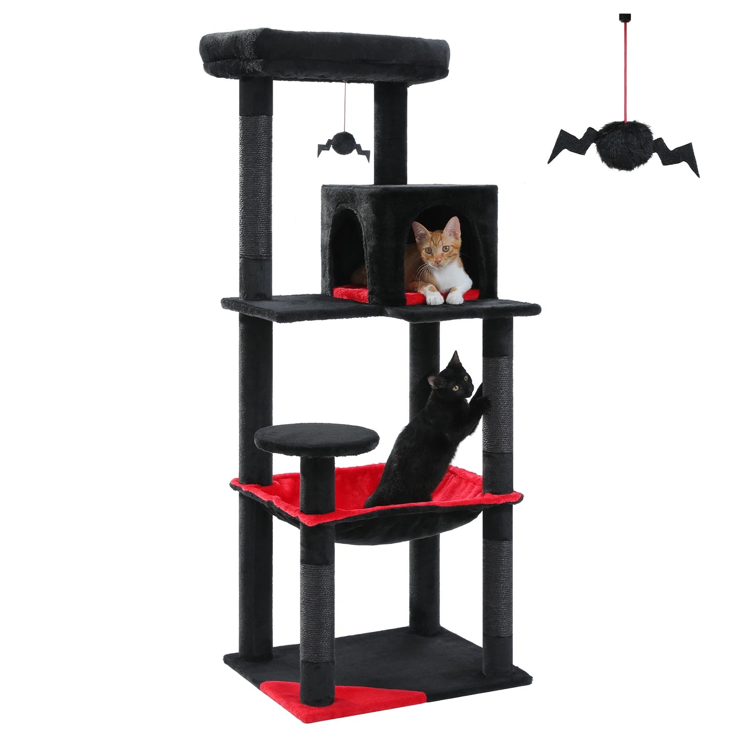 PAWZ Road Gothic Cat Tree for Indoor Cats with Hammock