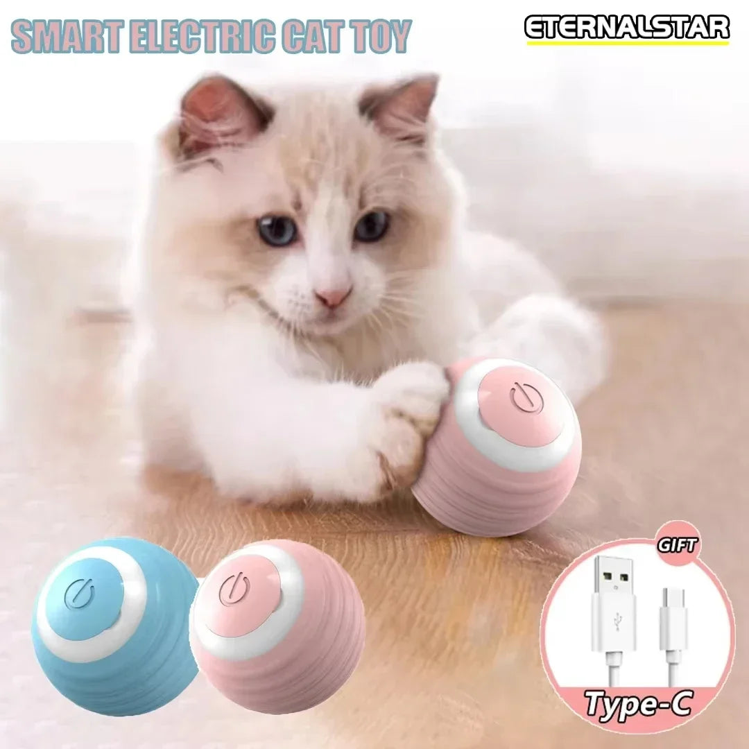 Electric Interactive Ball Toy For Dogs And Cats Playtime