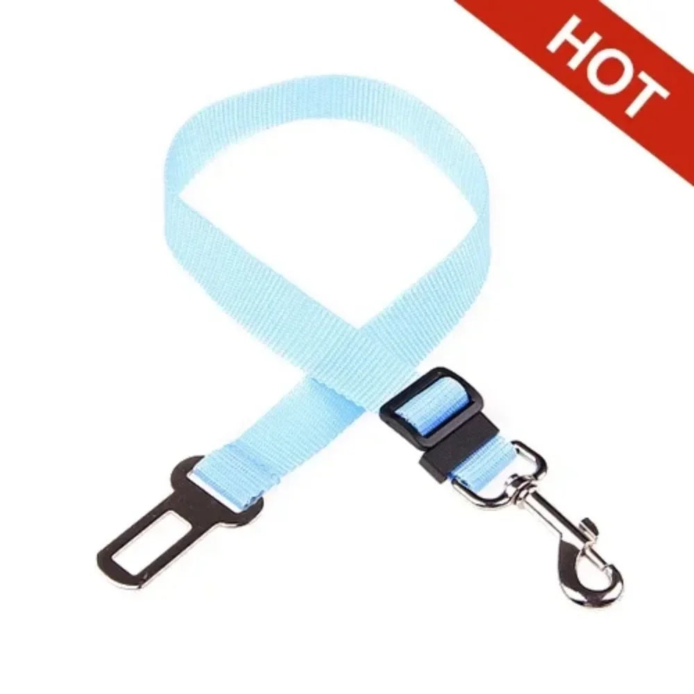 Adjustable Pet Car Seat Belt And Leash Harness For Travel
