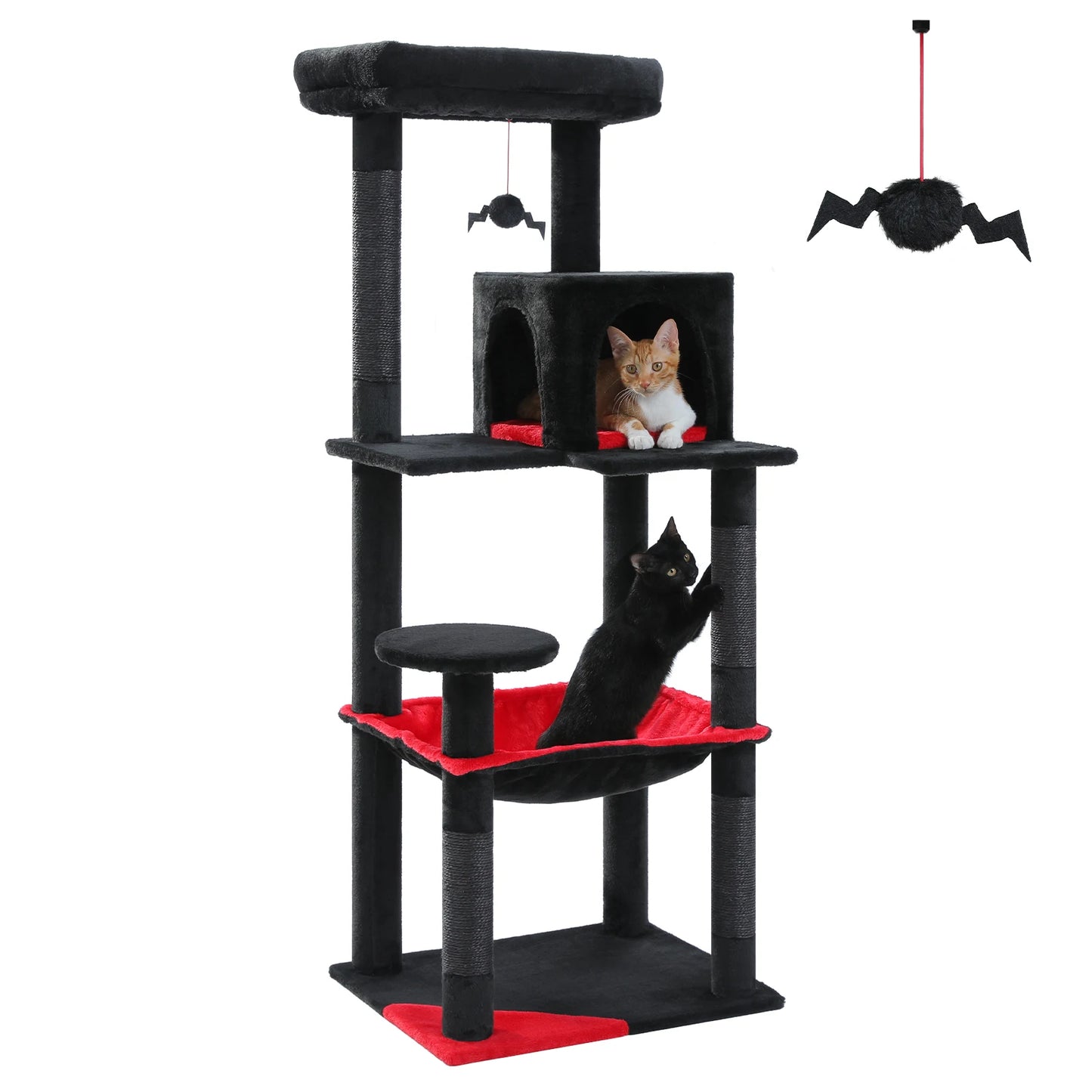PAWZ Road 5-Level Cat Tree Tower for Indoor Cats Deluxe
