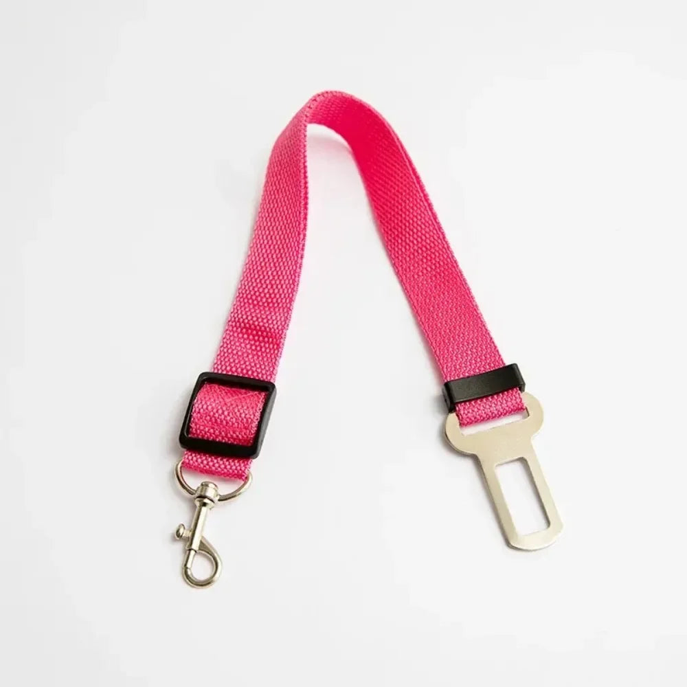 Adjustable Pet Car Seat Belt And Leash Harness For Travel