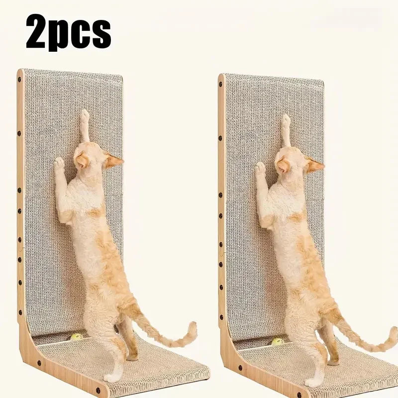 NONECN L Shape Cat Scratching Post for Indoor Furniture Protection