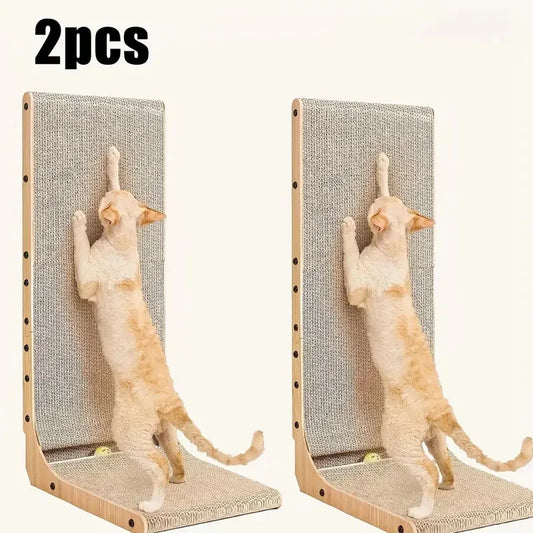 NONECN L Shape Cat Scratching Post for Indoor Furniture Protection
