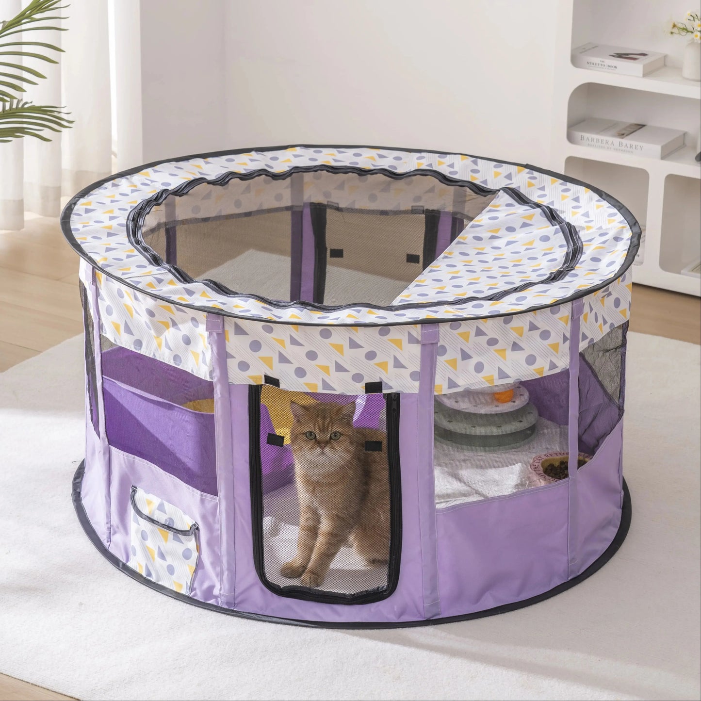 Foldable Mesh Ventilated Circular Cat Nest And Dog Pet House