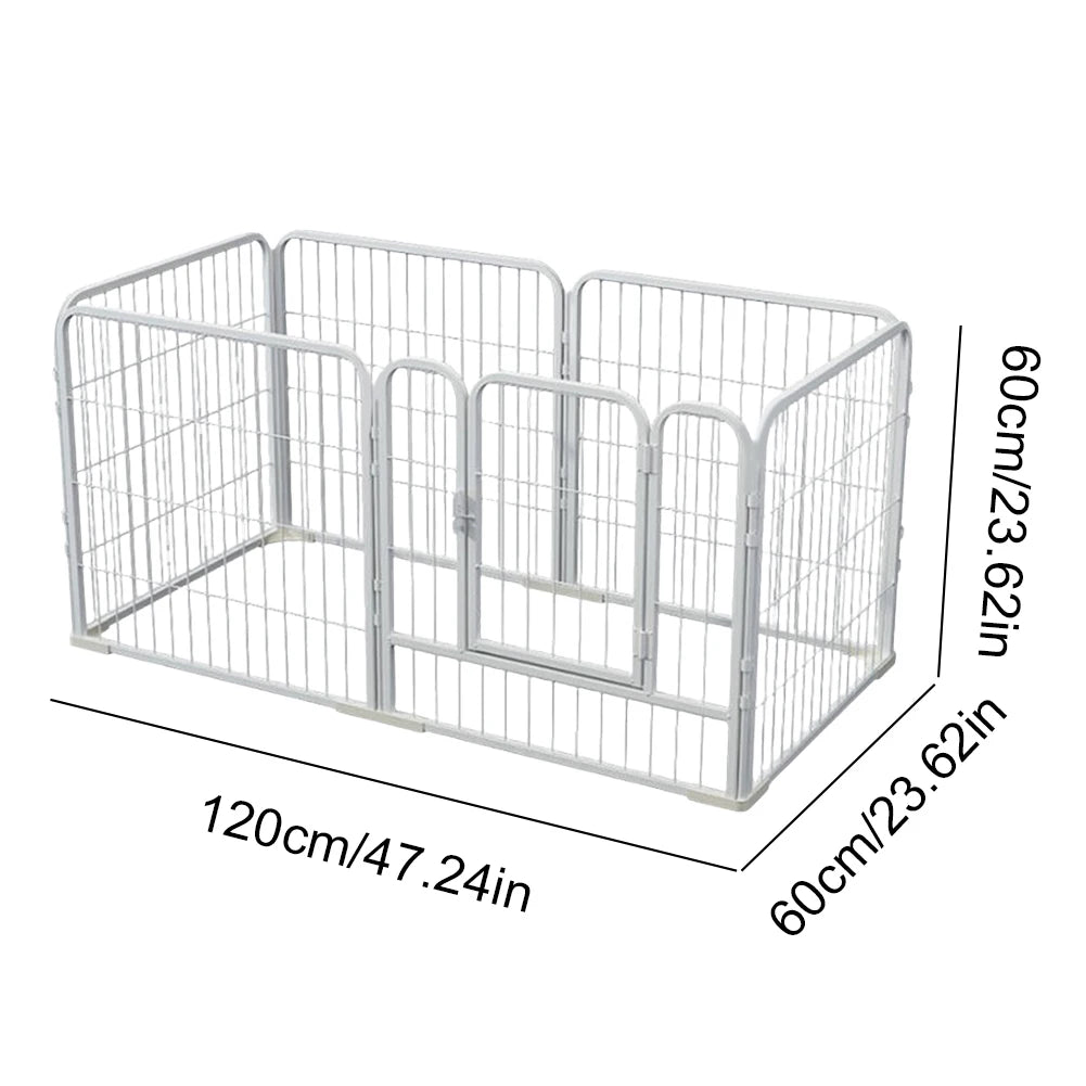 Heavy Duty Dog Playpen 6 Panels Foldable Metal Exercise Fence