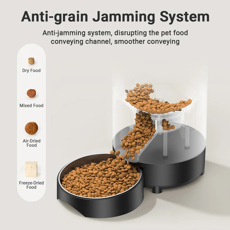 ROJECO Automatic Cat Feeder WiFi Smart Kibble Dispenser